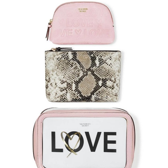 Victoria's Secret LOVE Backstage Nested Trio Pink - Picture 1 of 8